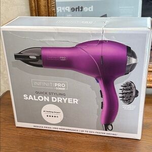 InfinitiPro by Conair Purple Salon Hair Dryer
